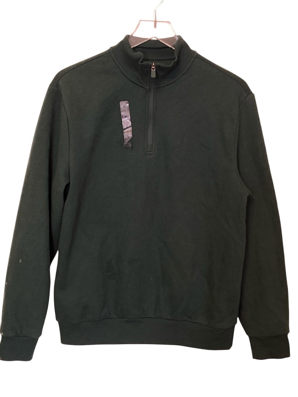 Tek Gear Ultrasoft Fleece Quarter-Zip‎ Green Pullover Men's Small NWOT